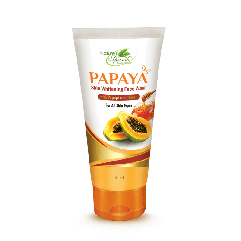 Papaya Skin Whitening Face Wash – Natures Sparsh